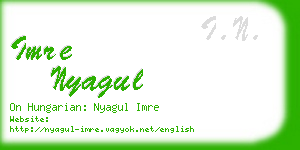 imre nyagul business card